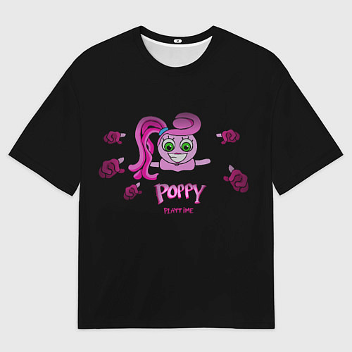 Мужская футболка оверсайз Poppy PlaytimeМама паучихаДлинные ноги / 3D-принт – фото 1