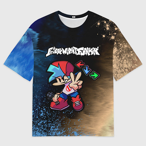 Мужская футболка оверсайз ФНФ - ПАРЕНЬ Арт 8 / 3D-принт – фото 1