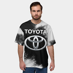 Футболка оверсайз мужская ТОЙОТА Краска, цвет: 3D-принт — фото 2
