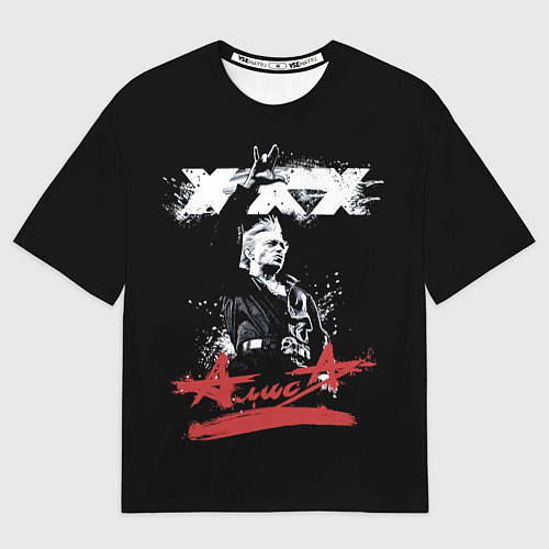 Мужская футболка оверсайз Алиса Русский Рок / 3D-принт – фото 1