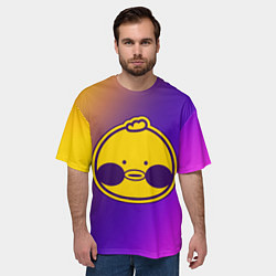 Футболка оверсайз мужская ЛАЛАФАНФАН УТЯ УТОЧКА Lalafanfan, цвет: 3D-принт — фото 2
