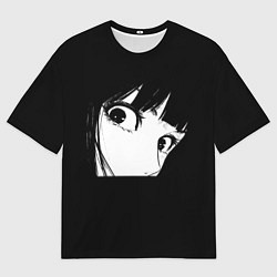 Мужская футболка оверсайз Аниме Персонаж Взгляд