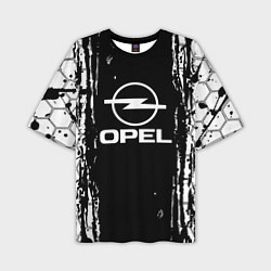 Мужская футболка оверсайз Opel соты