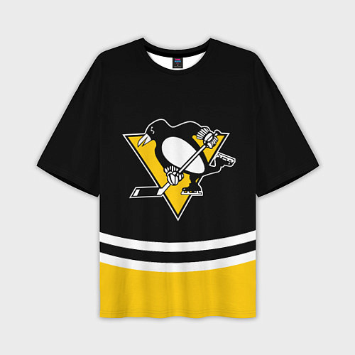 Мужская футболка оверсайз Pittsburgh Penguins Питтсбург Пингвинз / 3D-принт – фото 1