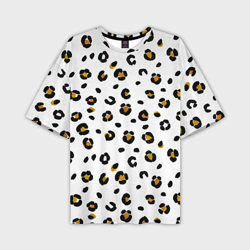 Мужская футболка оверсайз Пятна леопарда leopard spots / 3D-принт – фото 1