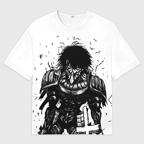 Мужская футболка оверсайз Джузо Сузуя в Броне / 3D-принт – фото 1