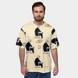Футболка оверсайз мужская ГОДЖО паттерны, цвет: 3D-принт — фото 2