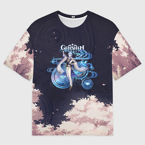 Мужская футболка оверсайз Genshin Impact - Kamisato Ayato / 3D-принт – фото 1