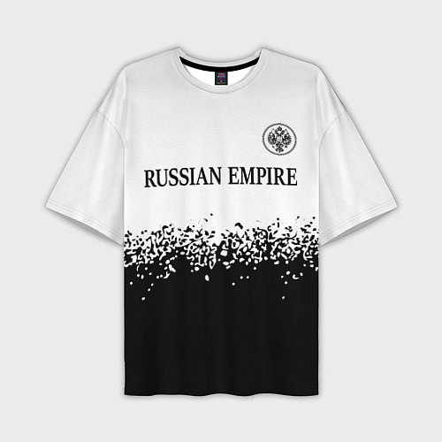 Мужская футболка оверсайз RUSSIAN EMPIRE - ГЕРБ Спрей / 3D-принт – фото 1