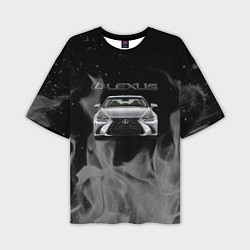 Мужская футболка оверсайз Lexus лексус огонь