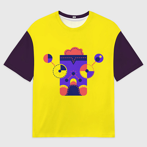 Мужская футболка оверсайз Абстрактный персонаж / 3D-принт – фото 1