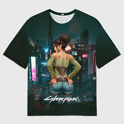 Мужская футболка оверсайз Panam Панам Cyberpunk2077