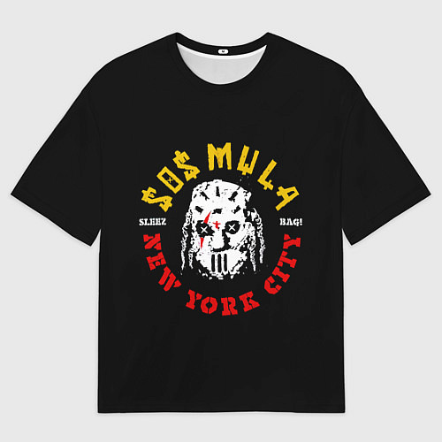 Мужская футболка оверсайз ZillaKami x SosMula City Morgue Sleez Bag / 3D-принт – фото 1