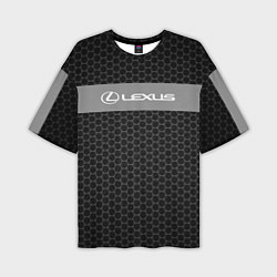 Мужская футболка оверсайз Lexus соты