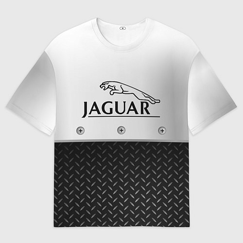 Мужская футболка оверсайз Jaguar Ягуар Сталь / 3D-принт – фото 1