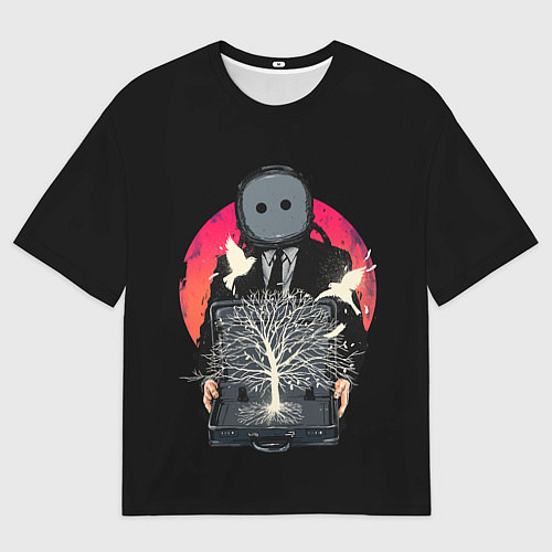 Мужская футболка оверсайз Рассвет Нового Мира / 3D-принт – фото 1