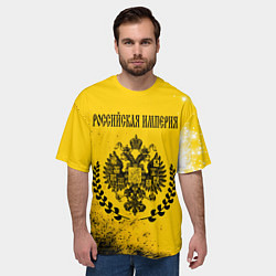 Футболка оверсайз мужская РОССИЙСКАЯ ИМПЕРИЯ - ГЕРБ Арт, цвет: 3D-принт — фото 2