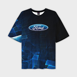 Мужская футболка оверсайз Ford форд abstraction