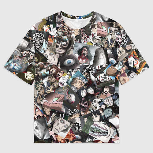 Мужская футболка оверсайз Ito Junji Collection / 3D-принт – фото 1