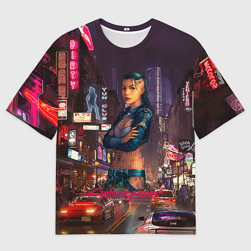 Мужская футболка оверсайз Vi Cyberpunk2077 / 3D-принт – фото 1