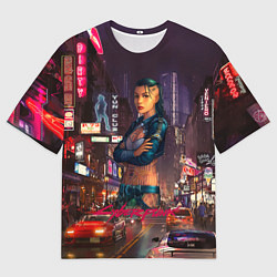 Футболка оверсайз мужская Vi Cyberpunk2077, цвет: 3D-принт