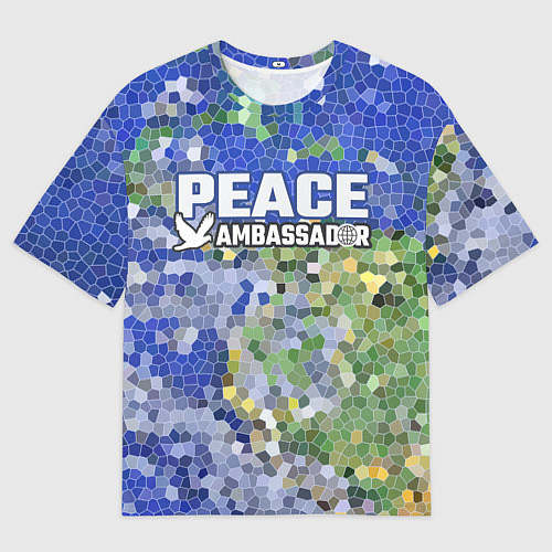 Мужская футболка оверсайз Peace Ambassador Посол мира / 3D-принт – фото 1