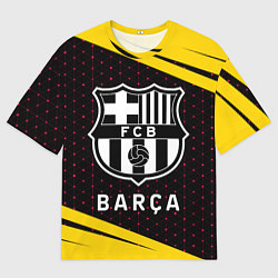 Мужская футболка оверсайз БАРСА Графика