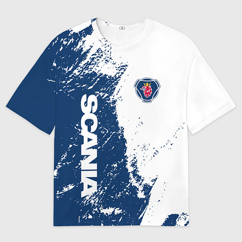 Мужская футболка оверсайз SCANIA SAAB / 3D-принт – фото 1