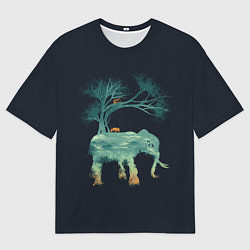 Футболка оверсайз мужская Душа природы - Африка, цвет: 3D-принт