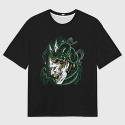 Футболка оверсайз мужская Демон Они Ведьма, цвет: 3D-принт