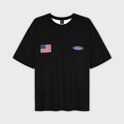 Мужская футболка оверсайз USA FORD / 3D-принт – фото 1