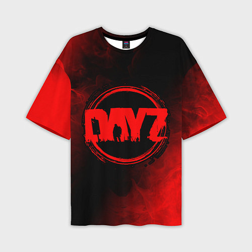 Мужская футболка оверсайз DAYZ Пламя / 3D-принт – фото 1