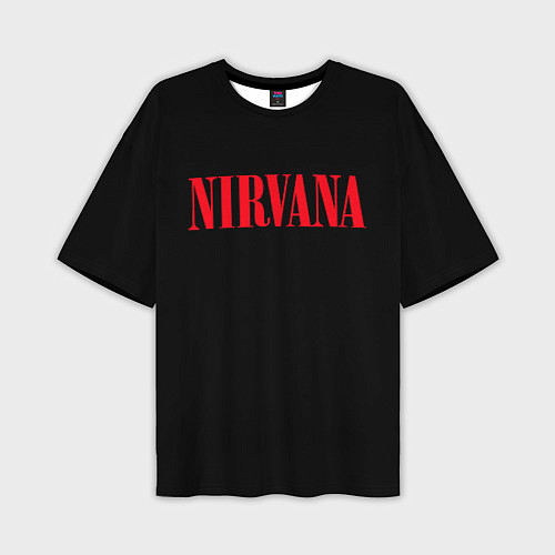 Мужская футболка оверсайз Nirvana in Red / 3D-принт – фото 1