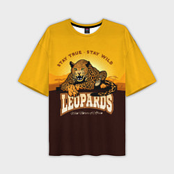 Мужская футболка оверсайз LEOPARDS