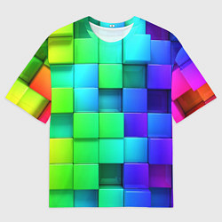 Мужская футболка оверсайз Color geometrics pattern Vanguard