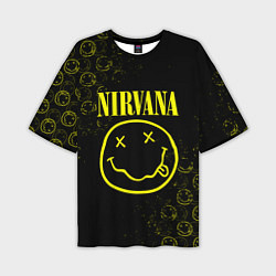 Мужская футболка оверсайз NIRVANA логотипы