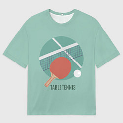 Мужская футболка оверсайз TABLE TENNIS Теннис