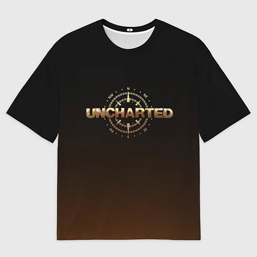 Мужская футболка оверсайз Анчартед: На картах не значится / 3D-принт – фото 1