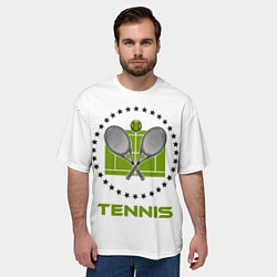 Футболка оверсайз мужская TENNIS Теннис, цвет: 3D-принт — фото 2