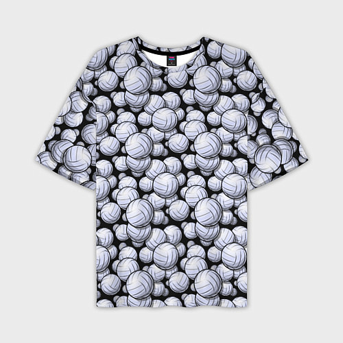 Мужская футболка оверсайз Волейбольные Мячи Volleyballs / 3D-принт – фото 1