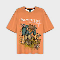 Мужская футболка оверсайз Uncharted 4 A Thiefs End