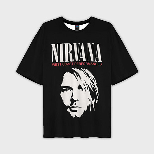 Мужская футболка оверсайз NIRVANA Kurt Cobain / 3D-принт – фото 1