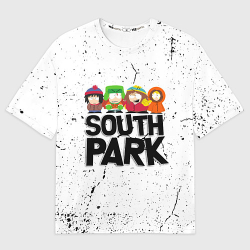 Мужская футболка оверсайз Южный парк мультфильм - персонажи South Park / 3D-принт – фото 1