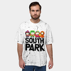 Футболка оверсайз мужская Южный парк мультфильм - персонажи South Park, цвет: 3D-принт — фото 2