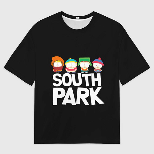 Мужская футболка оверсайз Южный парк мультфильм - персонажи / 3D-принт – фото 1