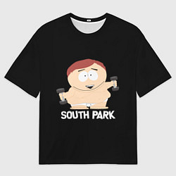 Мужская футболка оверсайз Южный парк - Эрик с гантелями