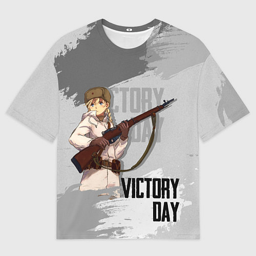Мужская футболка оверсайз Victory day / 3D-принт – фото 1