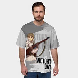 Футболка оверсайз мужская Victory day, цвет: 3D-принт — фото 2