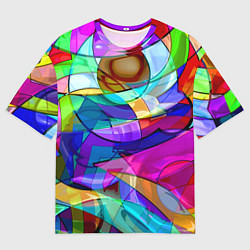 Футболка оверсайз мужская Геометрический паттерн Абстракция, цвет: 3D-принт