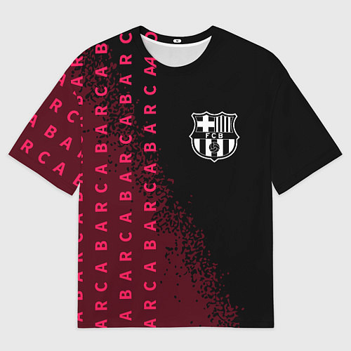 Мужская футболка оверсайз БАРСА Арт / 3D-принт – фото 1